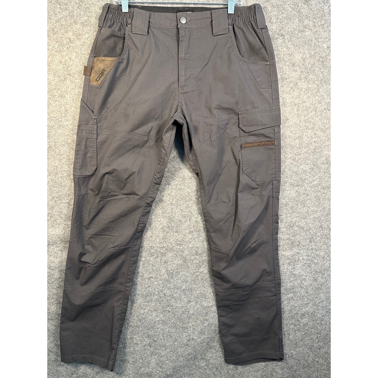 Grey Ripstop Work Outdoor 34w 34l Elastic Waist