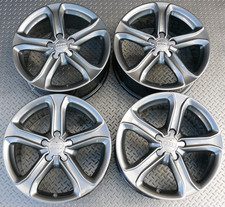 4x GENUINE AUDI A4 07-15 ALLOY WHEELS 17" 5x112 ET45 8K0601025BK REFURBISHED