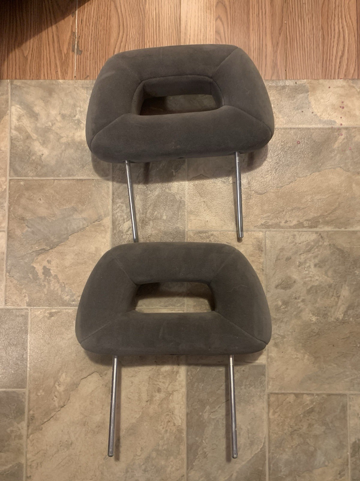 Factory OEM Ford Escort GT Removal HALO Headrests Gray Very Nice & RARE LH RH 88
