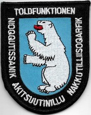 GR&Ouml;NLAND Cust. TOLDFUNKTIONEN Police Patch Z O L L Polizei Abzeichen GREENLAND