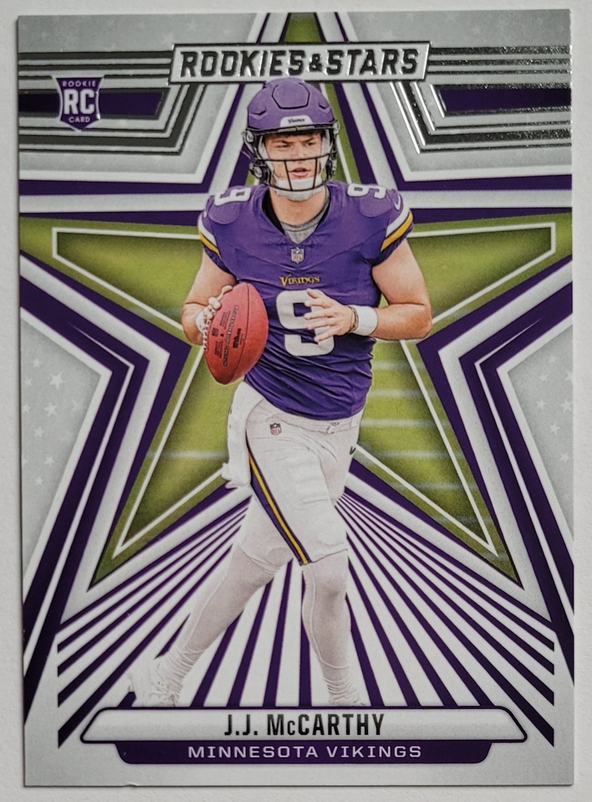 2024 Rookies & Stars JJ McCarthy Rookie RC #135 Vikings