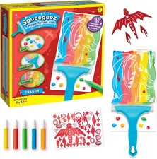 Creativity for Kids Squeegeez Magic Reveal Art 25 piece Kit DRAGON -Brand NEW