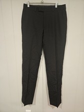 KENNETH COLE Reaction Suit Pants Size 31x33 Black Techni-Cole Slim Fit Wool NWT