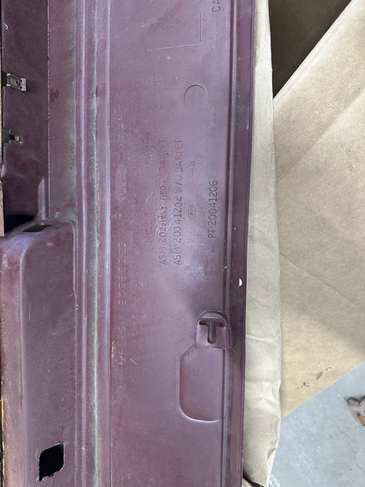 Oldsmobile Cutlass Supreme Left Door Panel, Burgundy - Image 3 of 4