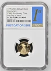 1776-2026 W$5 Gold Eagle 1/10 oz NGC PF-70 ULTRA CAMEO - FDI 250th Privy