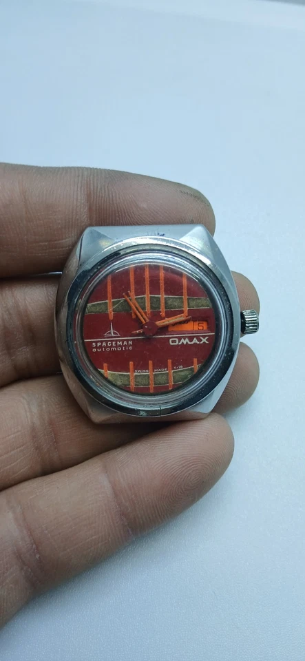 vintage omax spaceman watch parts or repair - Image 2 of 4