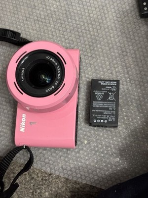 Nikon 1 J1 Pink Mirrorless 10.1 MP Digital Camera w/ 10-30mm VR