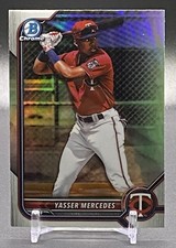 2022 Bowman Draft #BDC-11 Yasser Mercedes Minnesota Twins Chrome Refractor