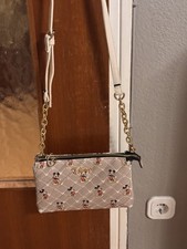 Disney Mickey Mouse Umhängetasche Beige – Gesteppte Crossbody Bag