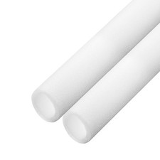2pcs Pipe Insulation Foam Tube Pipe Lagging 50mm ID 70mm OD 3ft, White