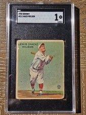 1933 Goudey Big League Chewing Gum R319 Hack Wilson #211 (RC) SGC 1 Chicago Cubs