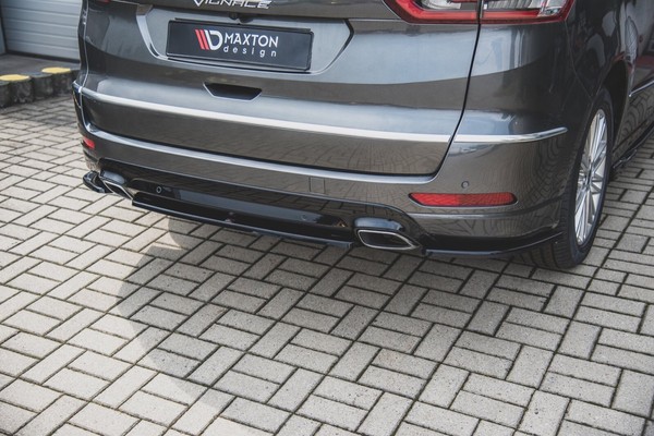 CUP Diffusor Ansatz Schwarz FüR Ford S-MAX MK2 FL Heckansatz HeckschüRze ABS-image