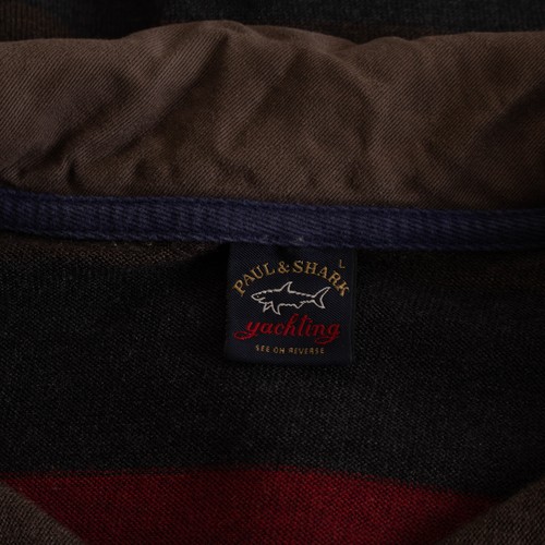 Maglione uomo PAUL & SHARK multicolore a righe 100% lana taglia L 12834 - Foto 5 di 7