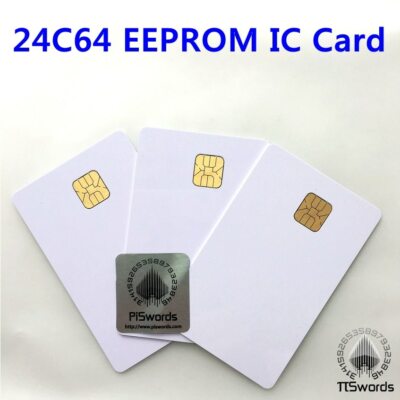 AT24C64 ISO7816 smartcard secure Memory 24C64 EEPROM blank connect smart IC card