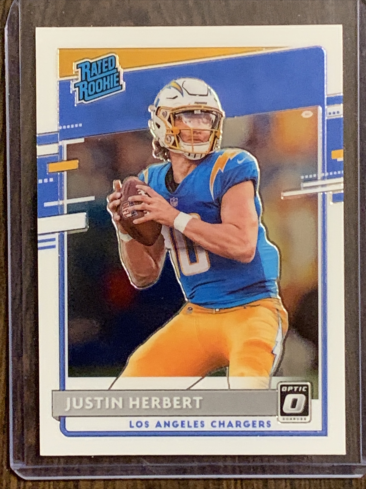 2020 Justin Herbert Rated Rookie Donruss Optic Rookie Card ROOKIE OF THE YEAR ๐ฅ
