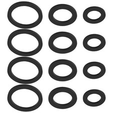 30pk Flat Rubber O-Ring Washers 1/2, 3/4, 1 inch Water Pipe EPDM Rubber Seals
