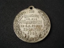Austria, Viribus Unitis, Spring Festival 1886, medal, rare