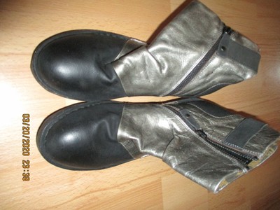 fly silver boots