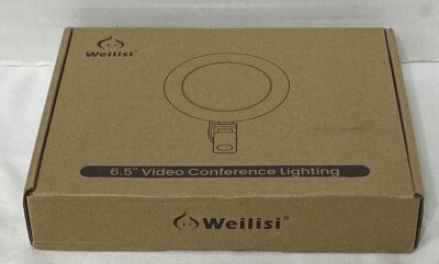 Weilisi 6.5'' Ring Light for Computer with Adjustable Tripod,3 Light Modes Video