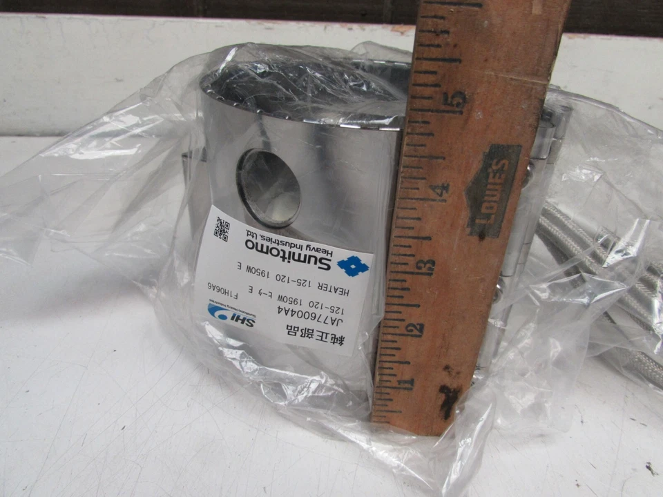 BANDA CALEFACTORA SUMITOMO JA776004A4 125-120 1950W 5"-DIÁMETRO 5"-ANCHO NUEVA EN BOLSA M/OFERTA Foto 3 de 4