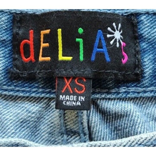 Delias Jeans Juniors XS Racer Stripe Straight Leg - Picture 3 of 18