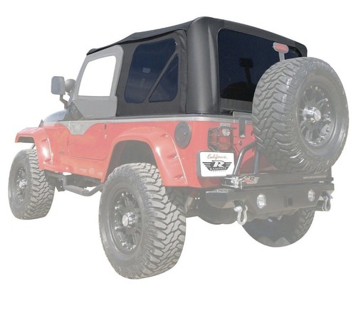 1997-2006 Jeep Wrangler TJ Soft Top Replacement - 2 Door In Black - Foto 8