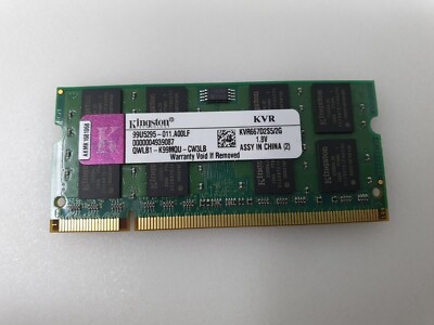 Apple MacBook Pro A1229 17'' RAM Arbeitsspeicher 2GB DDR2 PC2-5300 Kingston KVR667D2S5/2G