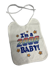 Vintage Y2K I'm a 2000 Baby Bib Nostalgia