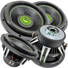 2 x Warzone 15" Subwoofer 7000 Watt Car Audio 15 Inch Sub w/ 4 Ohm 2 DVC Power