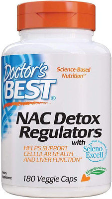 Doctor's Best Nac Detox Regulators with Seleno Excell, Non-Gmo, Vegetarian, Glut
