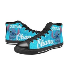 Stitch Ohana Sneakers Mens Custom High Top Canvas Shoes