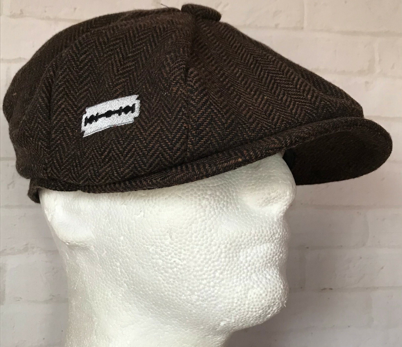 PEAKY BLINDERS INSPIRED RAZOR BLADE BAKER BOY FLAT CAP BONNET TOMMY ...