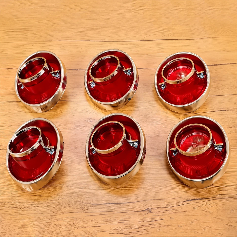 Luces traseras de tamaño completo KUAFU con base de adorno de lente de respaldo para Chevy Impala 1964 Foto 4 de 4