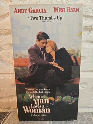 When a Man Loves a Woman VHS 1994 *BUY 2 GET 1 FREE* Andy Garcia Meg Ryan