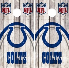 Indianapolis Colts Cornhole Wrap NFL Game Skin Board Set Vinyl Art Decor CO126
