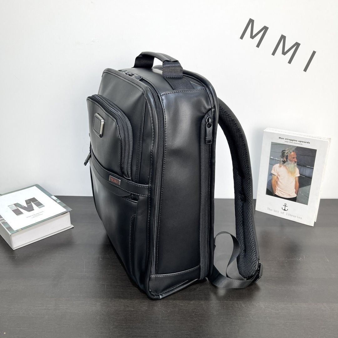 TUMI バックパック ブラック TUMI ALPHA3 Backpack outdoor PC Storage 9603590 Leather