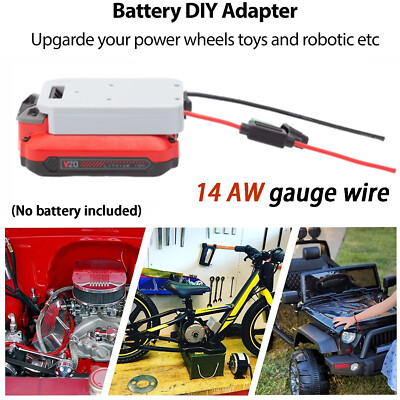 #ad For Craftsman 20V Battery Power Wheel Adapter to DIY Connection Output 14AWG New $24.99