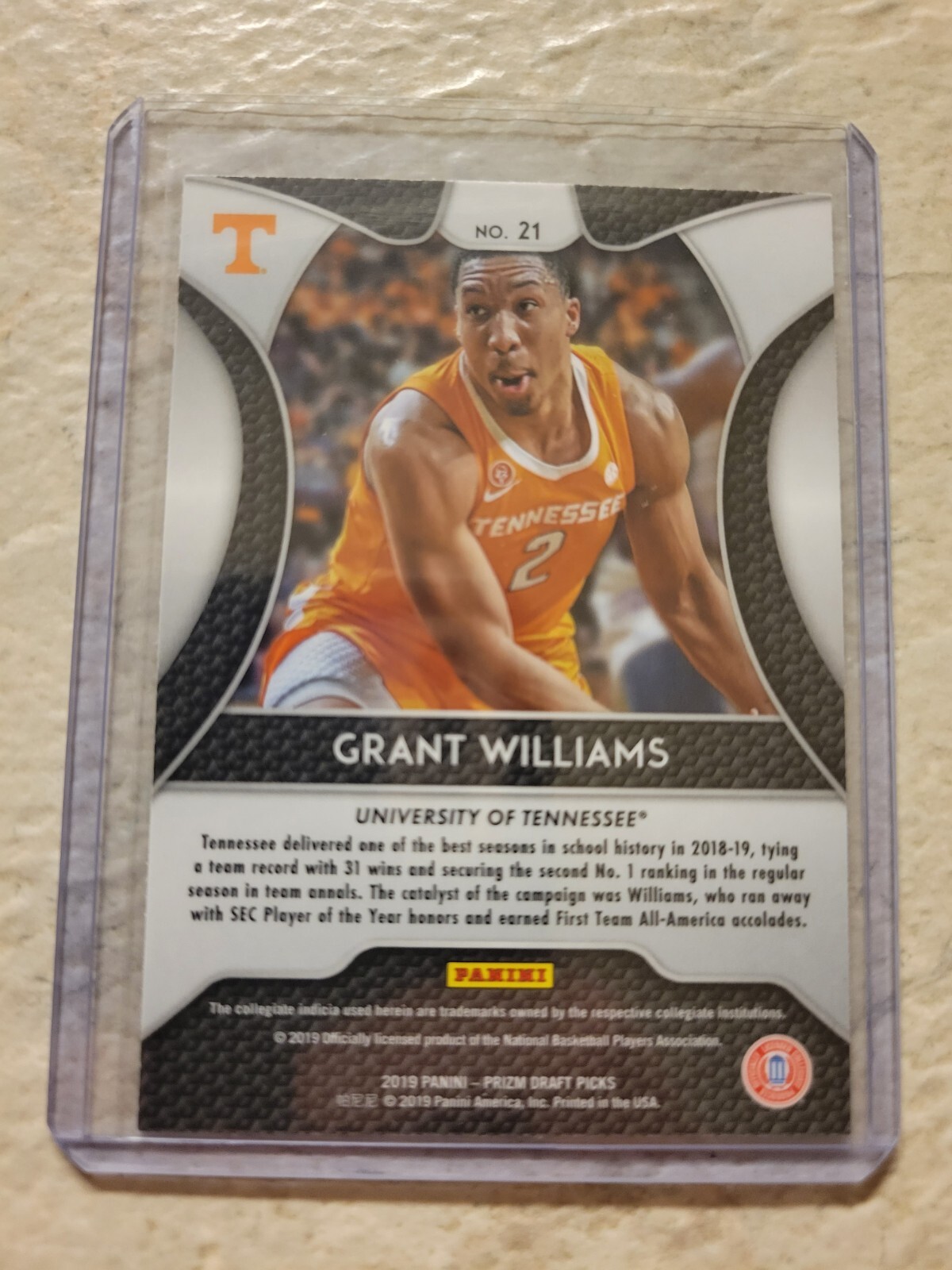 2019-20 Panini Prizm Grant Williams Rookie Card #267 - PSA 10 Gem Mint Graded Basketball Card