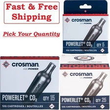 CO2 CARTRIDGE Gun Gas Pellet Airsoft BB Pellet 12 Gram Crosman CO2 Cartridges