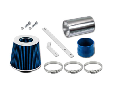 GSP Racing Short Ram Air Intake Kit – Blue Polished Aluminum For 1999-2004 Jeep Grand Cherokee 4.7L V8
