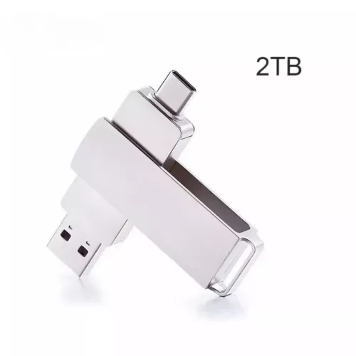 Highspeed USB Stick 2in1 USB-C Type-C 3.0 Dual Speicherstick 1TB 2TB 64TB Metall - Bild 14 von 19