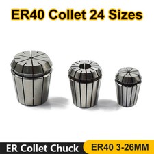 NEW ER40 Collet 24 Sizes NEW DIN6499B Quality 3.0-26.0mm All Sizes US STOCK
