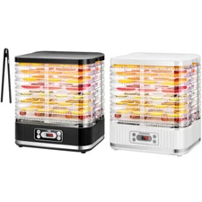8 Trays Food Dehydrator Machine Fruit Dryer Beef Meat 400W Timer & Temp. Control