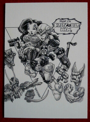 SIRIUS GALLERY - Karte #07 - Safety-Belt Man - von Dark One - Comic Bilder, 1998