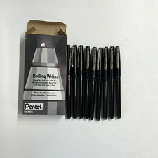 Vintage Pentel Rolling Writer Black R100 Box ...