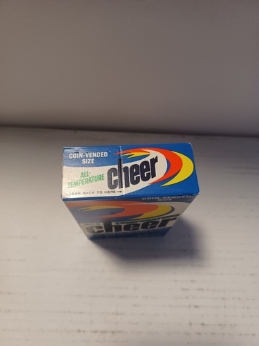 Cheer All Temperature Laundry Detergent Coin Vended Size Sealed 60s/70s NOS - Picture 5 of 8