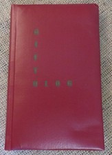 1950's GIFTOLOG Record Keeping Log Book For Gifts & Cards Leather Cover UNUSED