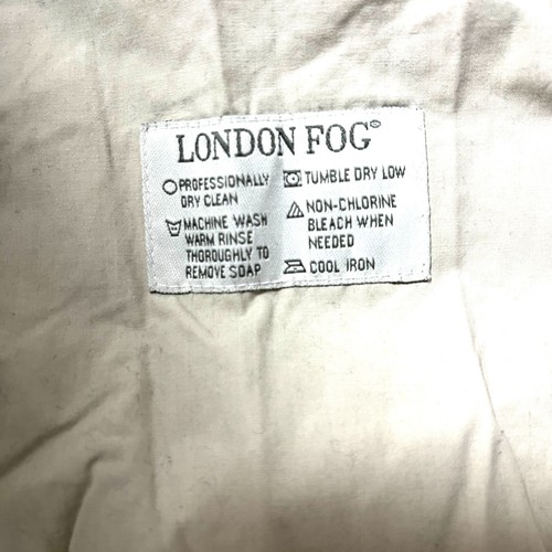 LONDON FOG Trench Coat Beige 18W Plus Size 2XL 3XL Vintage Retro Classic USA - Picture 8 of 14