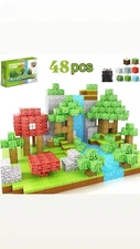 MINECRAFT 48pcs Building Blocks -Build The World Set For Boys And Girls Ages 3-6