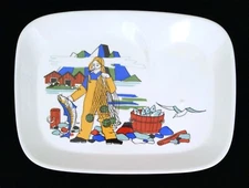 Figgjo ~ Torskefiske ~ Fisherman ~ Snack Plates ~ Norway ~ EXCELLENT